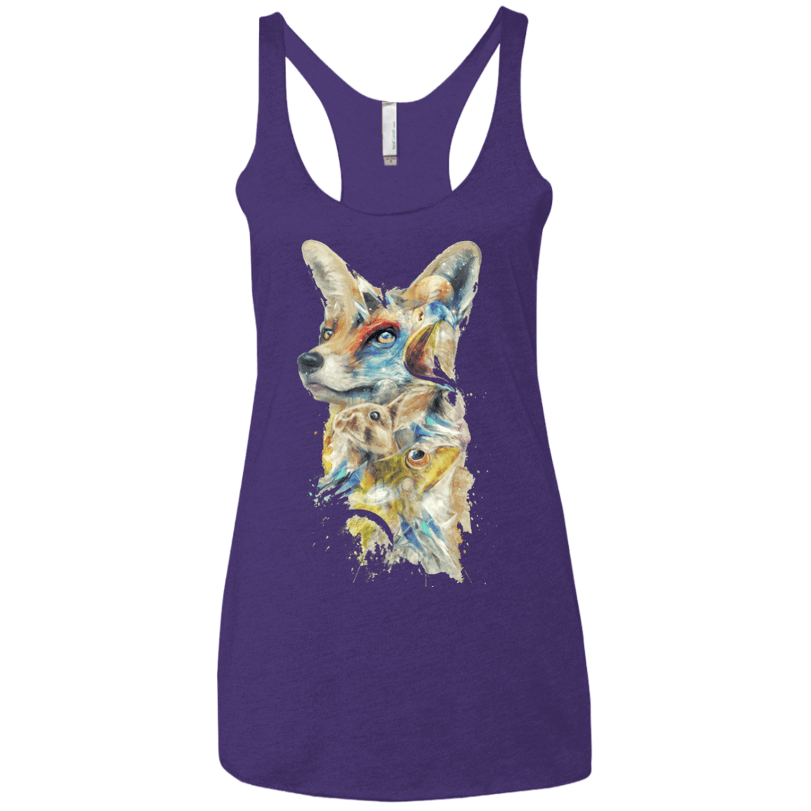 T-Shirts Purple / X-Small Heroes of Lylat Star Fox Women's Triblend Racerback Tank