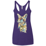 T-Shirts Purple / X-Small Heroes of Lylat Star Fox Women's Triblend Racerback Tank