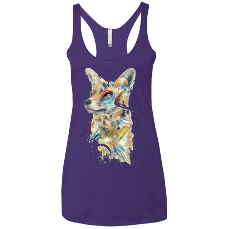 T-Shirts Purple / X-Small Heroes of Lylat Star Fox Women's Triblend Racerback Tank