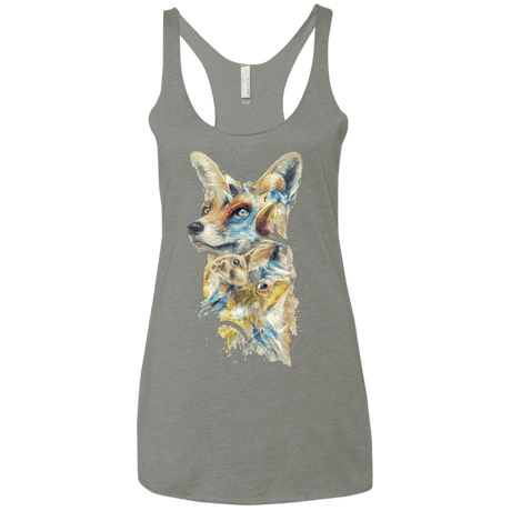 T-Shirts Venetian Grey / X-Small Heroes of Lylat Star Fox Women's Triblend Racerback Tank