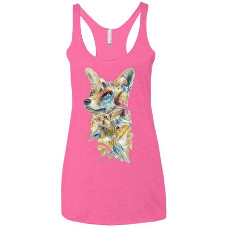 T-Shirts Vintage Pink / X-Small Heroes of Lylat Star Fox Women's Triblend Racerback Tank
