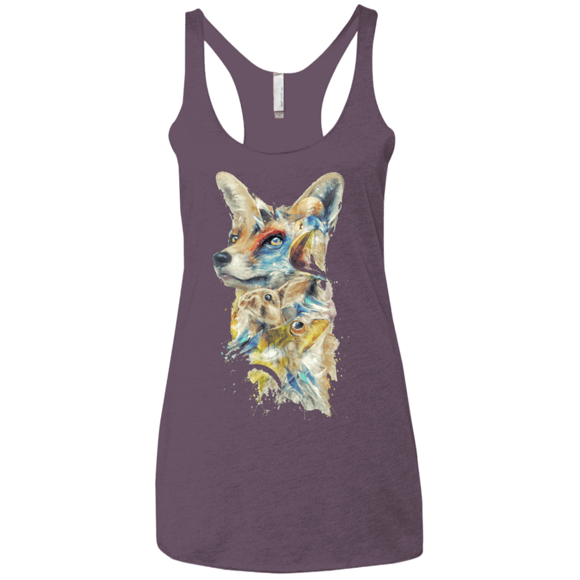 T-Shirts Vintage Purple / X-Small Heroes of Lylat Star Fox Women's Triblend Racerback Tank