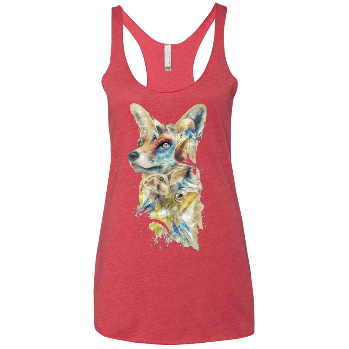 T-Shirts Vintage Red / X-Small Heroes of Lylat Star Fox Women's Triblend Racerback Tank