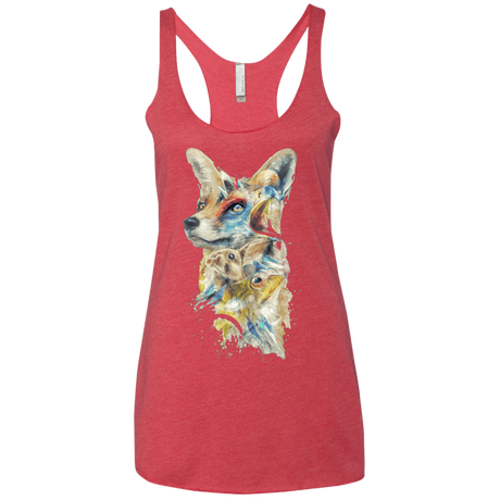 T-Shirts Vintage Red / X-Small Heroes of Lylat Star Fox Women's Triblend Racerback Tank