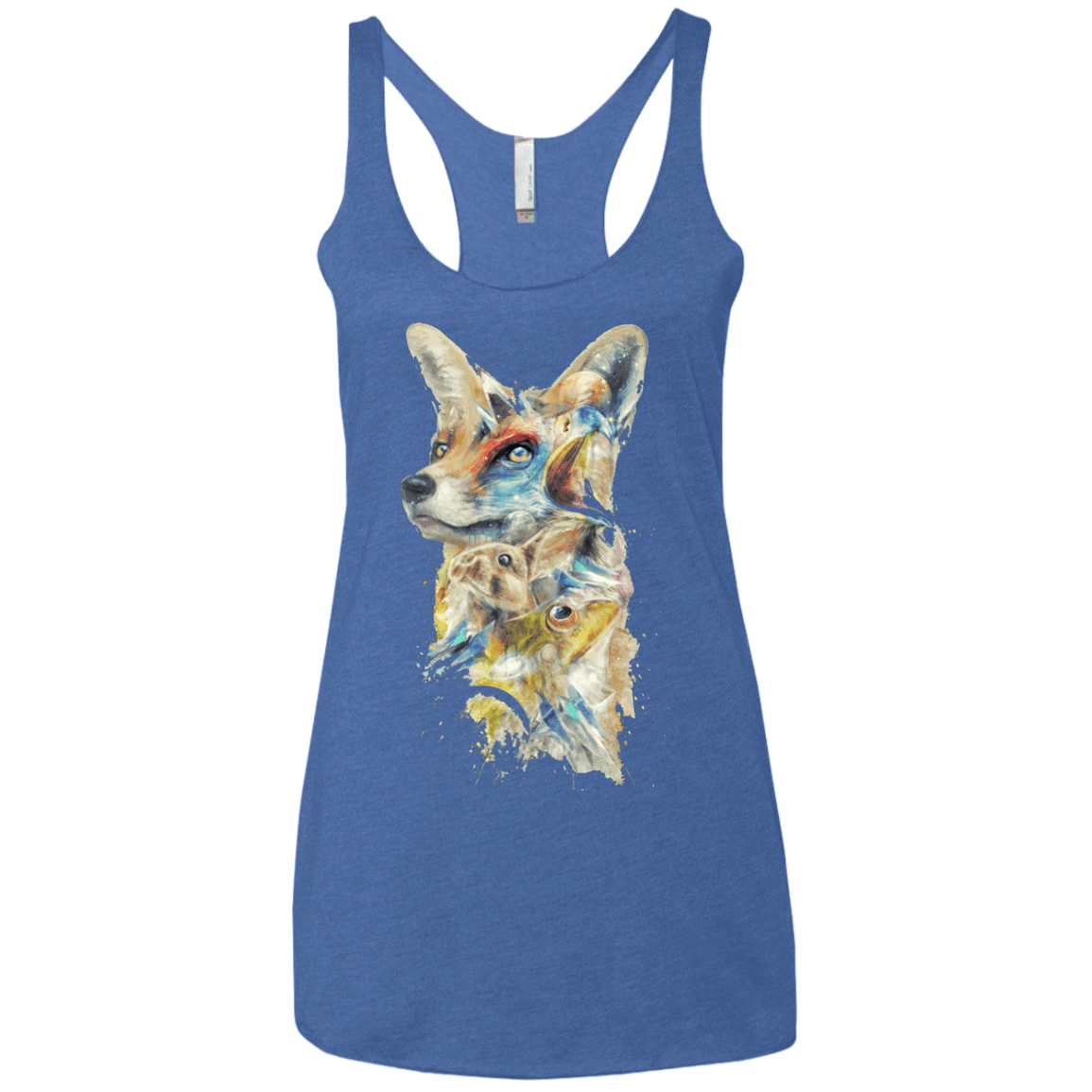 T-Shirts Vintage Royal / X-Small Heroes of Lylat Star Fox Women's Triblend Racerback Tank