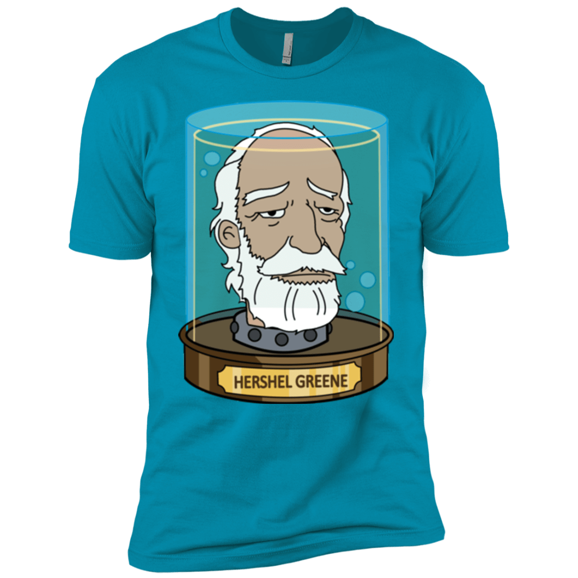 T-Shirts Turquoise / YXS Hershel Greene Head Boys Premium T-Shirt