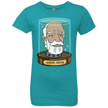 T-Shirts Tahiti Blue / YXS Hershel Greene Head Girls Premium T-Shirt