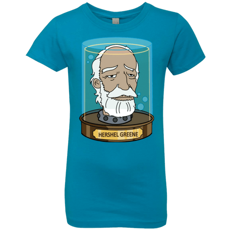 T-Shirts Turquoise / YXS Hershel Greene Head Girls Premium T-Shirt