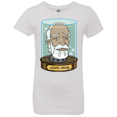 T-Shirts White / YXS Hershel Greene Head Girls Premium T-Shirt