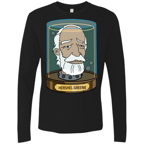 T-Shirts Black / Small Hershel Greene Head Men's Premium Long Sleeve