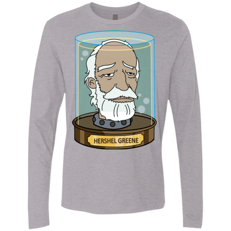 T-Shirts Heather Grey / Small Hershel Greene Head Men's Premium Long Sleeve