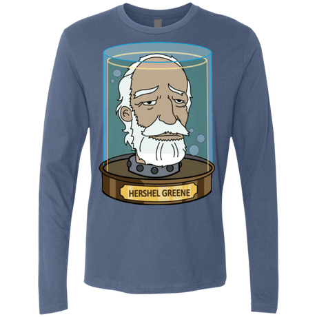 T-Shirts Indigo / Small Hershel Greene Head Men's Premium Long Sleeve