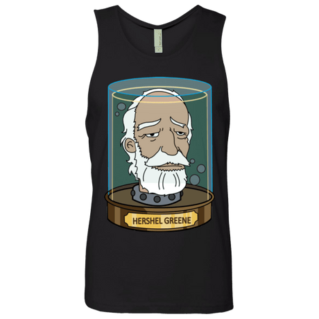 T-Shirts Black / Small Hershel Greene Head Men's Premium Tank Top
