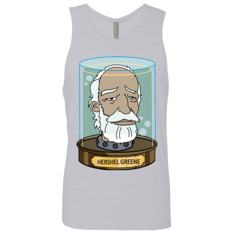 T-Shirts Heather Grey / Small Hershel Greene Head Men's Premium Tank Top