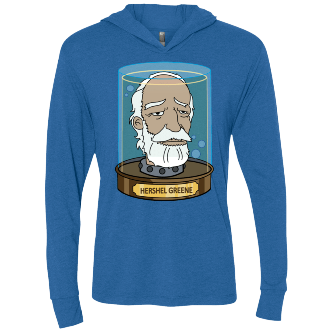T-Shirts Vintage Royal / X-Small Hershel Greene Head Triblend Long Sleeve Hoodie Tee