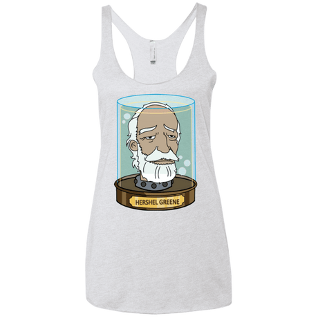 T-Shirts Heather White / X-Small Hershel Greene Head Women's Triblend Racerback Tank