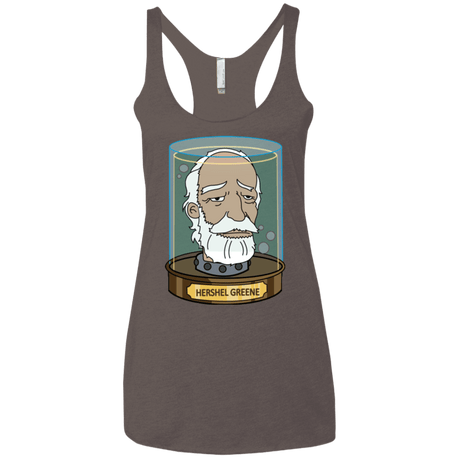 T-Shirts Macchiato / X-Small Hershel Greene Head Women's Triblend Racerback Tank