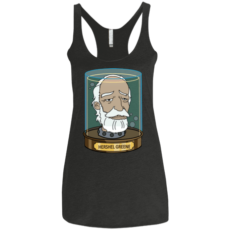 T-Shirts Vintage Black / X-Small Hershel Greene Head Women's Triblend Racerback Tank