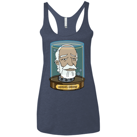 T-Shirts Vintage Navy / X-Small Hershel Greene Head Women's Triblend Racerback Tank