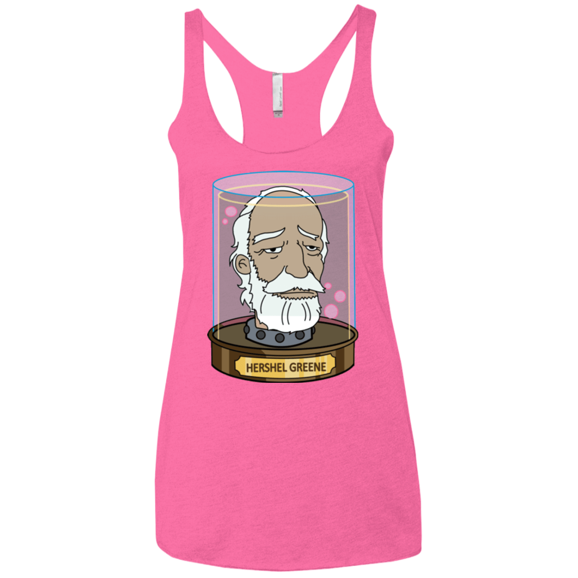 T-Shirts Vintage Pink / X-Small Hershel Greene Head Women's Triblend Racerback Tank