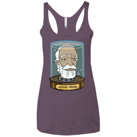 T-Shirts Vintage Purple / X-Small Hershel Greene Head Women's Triblend Racerback Tank