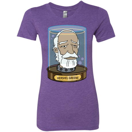 T-Shirts Purple Rush / Small Hershel Greene Head Women's Triblend T-Shirt