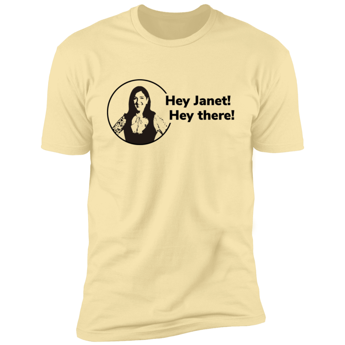 T-Shirts Banana Cream / S Hey Janet Men's Premium T-Shirt