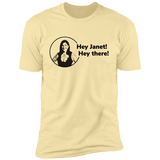 T-Shirts Banana Cream / S Hey Janet Men's Premium T-Shirt