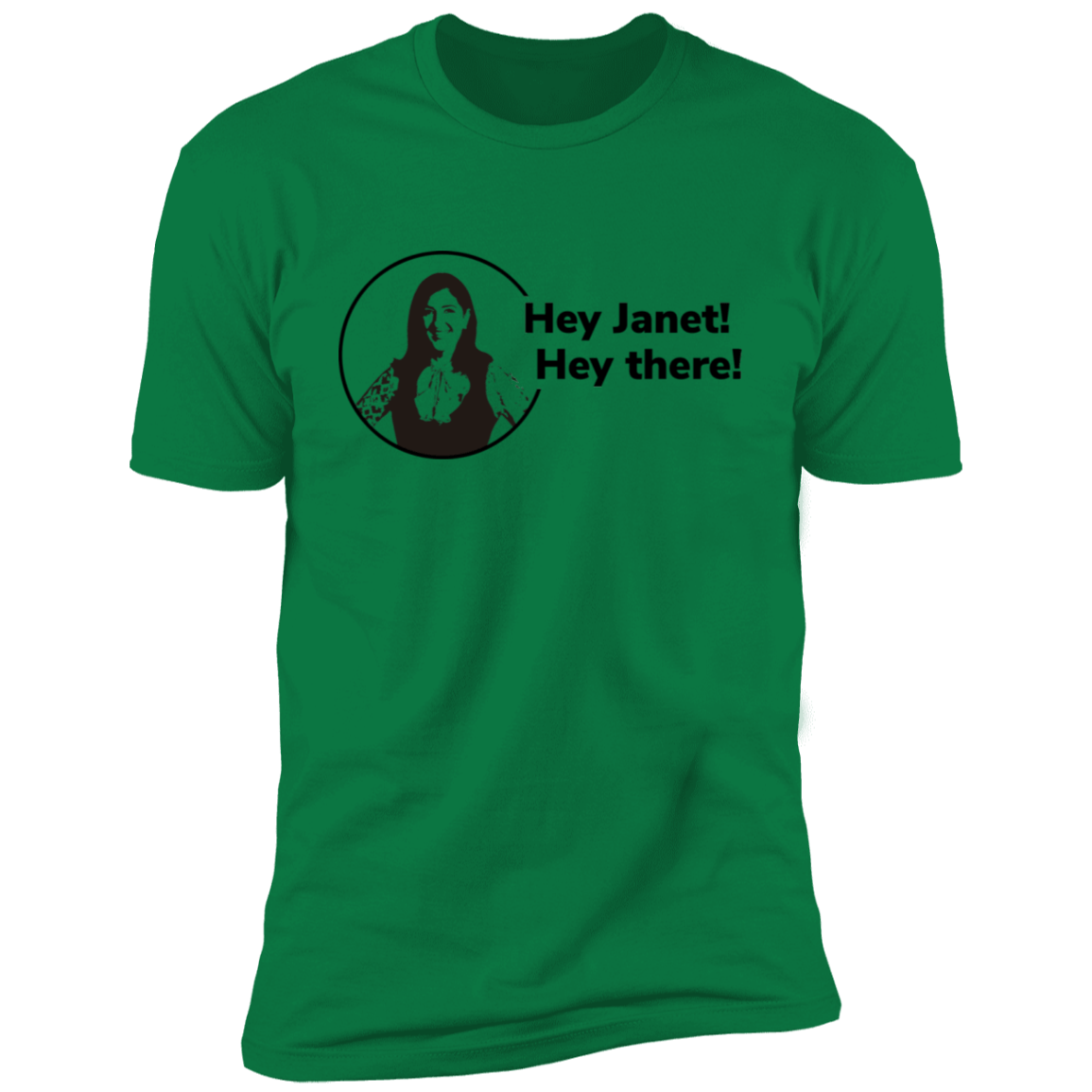 T-Shirts Kelly Green / S Hey Janet Men's Premium T-Shirt