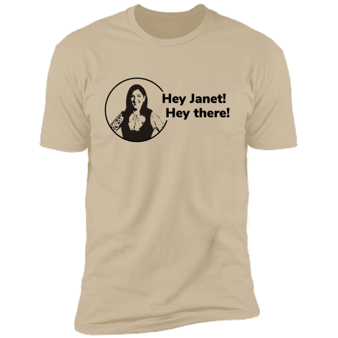 T-Shirts Sand / S Hey Janet Men's Premium T-Shirt