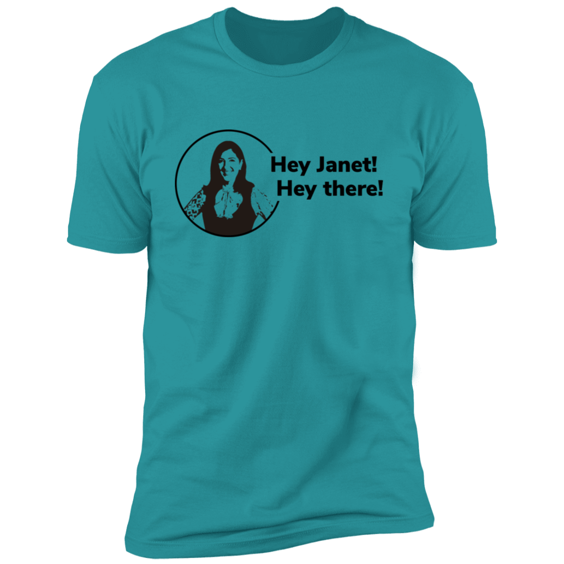 T-Shirts Tahiti Blue / S Hey Janet Men's Premium T-Shirt