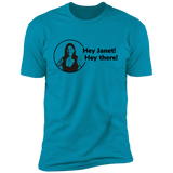 T-Shirts Turquoise / S Hey Janet Men's Premium T-Shirt