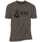 T-Shirts Warm Grey / S Hey Janet Men's Premium T-Shirt