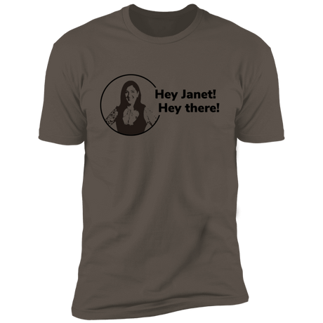 T-Shirts Warm Grey / S Hey Janet Men's Premium T-Shirt