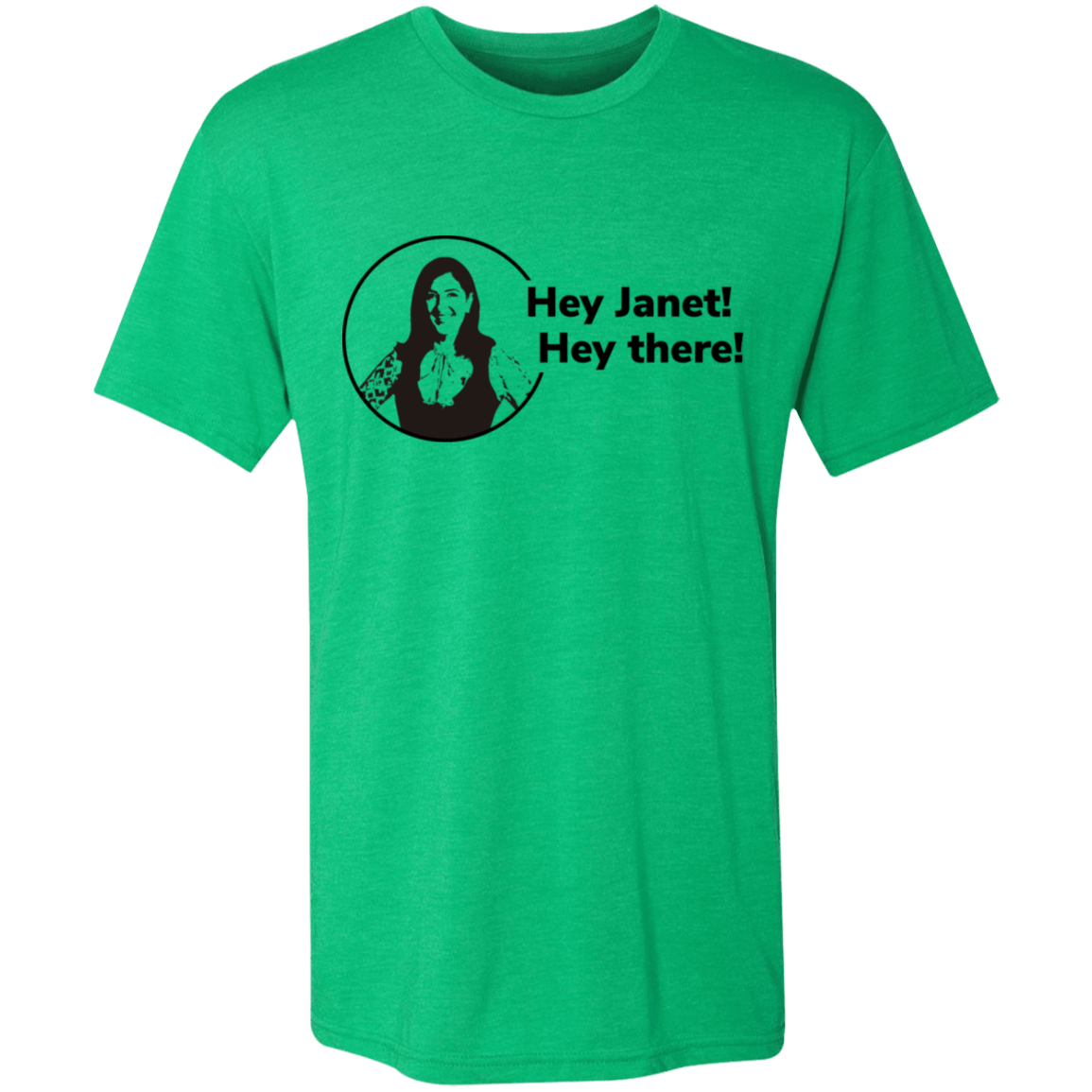 T-Shirts Envy / S Hey Janet Men's Triblend T-Shirt