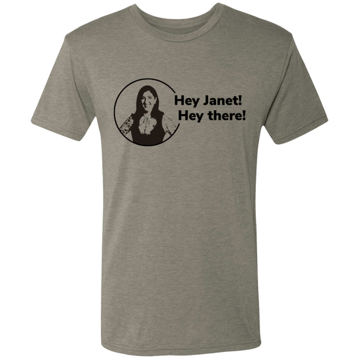 T-Shirts Venetian Grey / S Hey Janet Men's Triblend T-Shirt