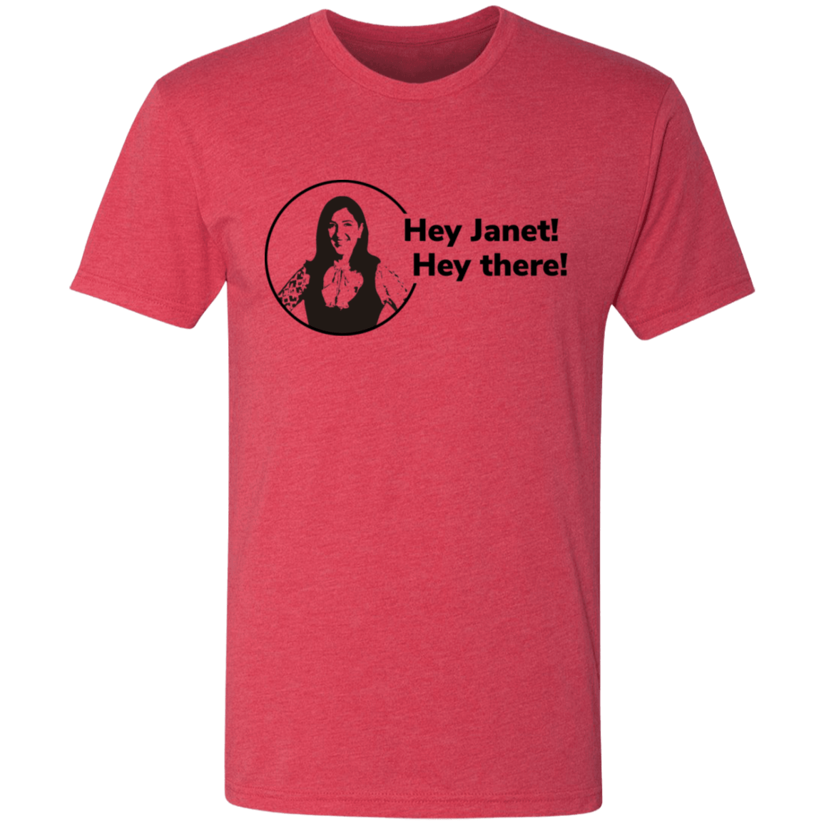 T-Shirts Vintage Red / S Hey Janet Men's Triblend T-Shirt