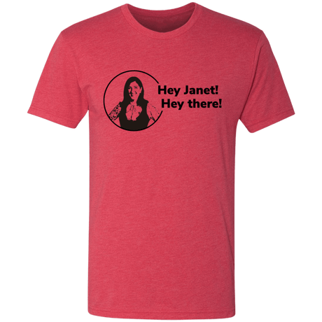 T-Shirts Vintage Red / S Hey Janet Men's Triblend T-Shirt