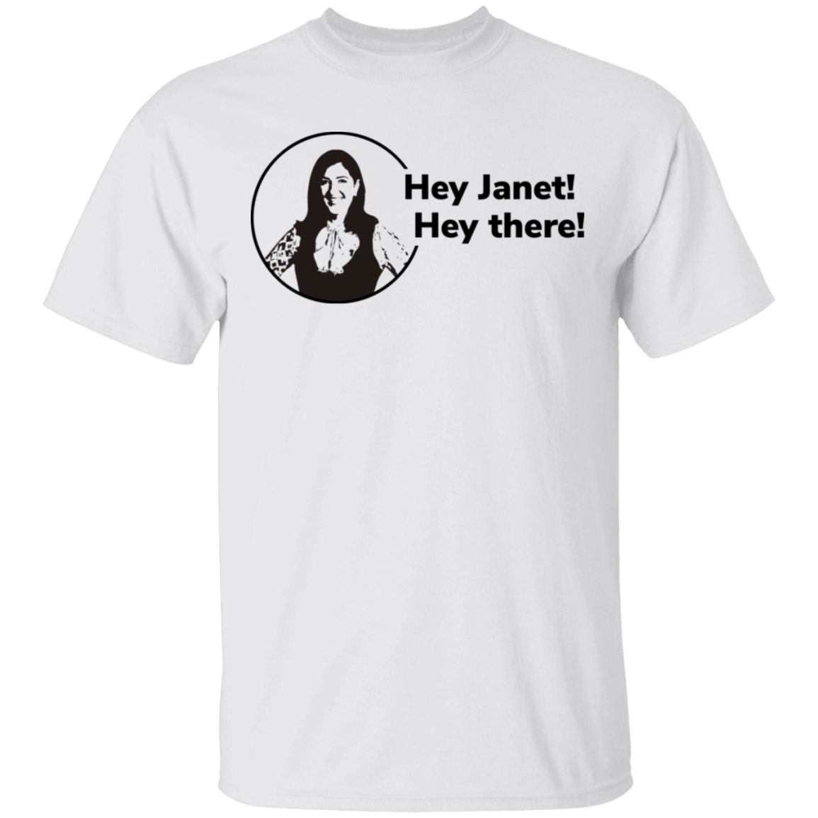 T-Shirts White / S Hey Janet T-Shirt