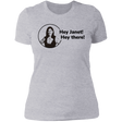 T-Shirts Heather Grey / S Hey Janet Women's Premium T-Shirt
