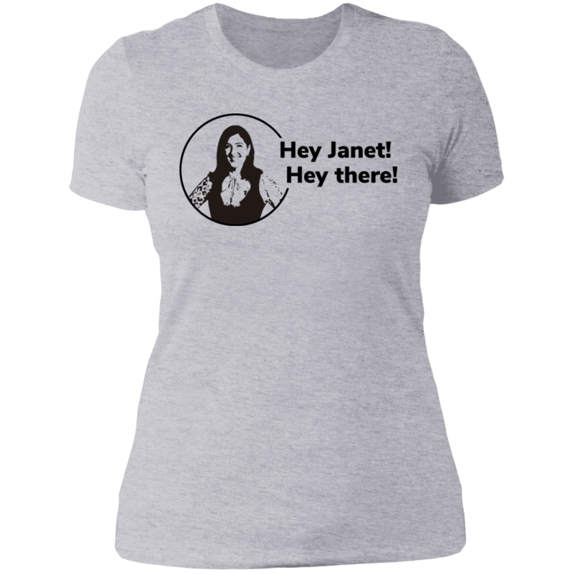 T-Shirts Heather Grey / S Hey Janet Women's Premium T-Shirt