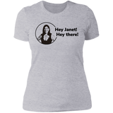 T-Shirts Heather Grey / S Hey Janet Women's Premium T-Shirt
