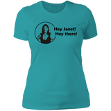 T-Shirts Tahiti Blue / S Hey Janet Women's Premium T-Shirt
