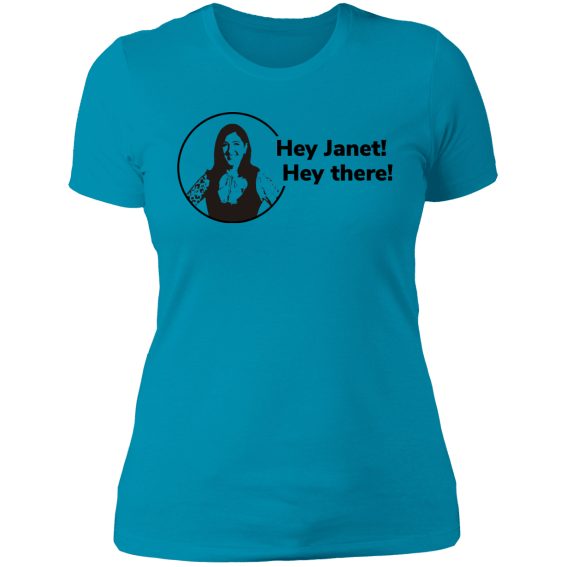 T-Shirts Turquoise / S Hey Janet Women's Premium T-Shirt