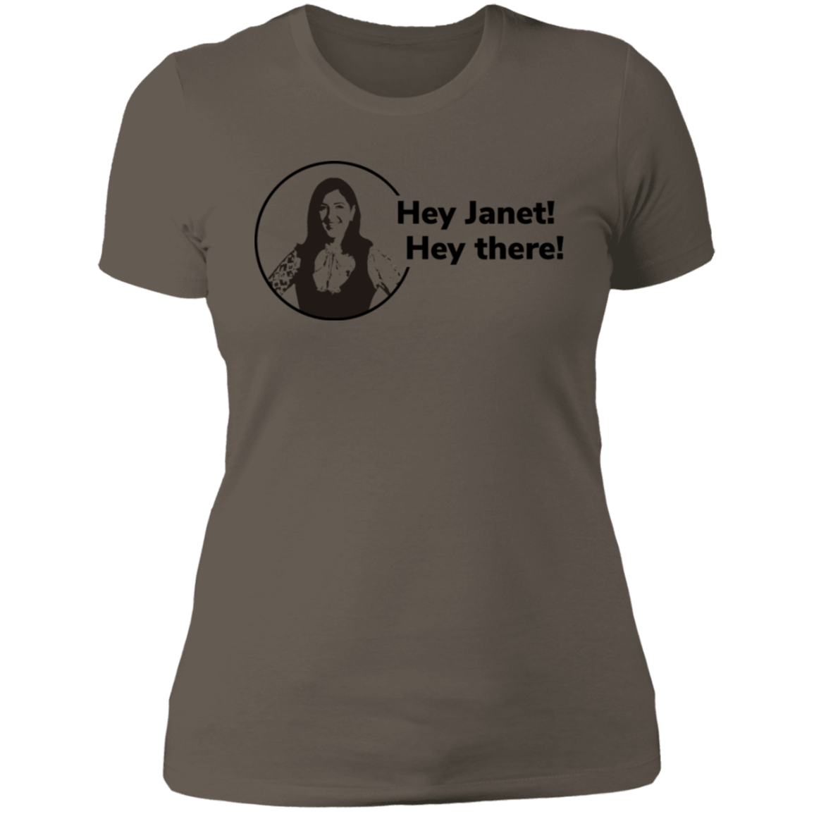 T-Shirts Warm Grey / S Hey Janet Women's Premium T-Shirt
