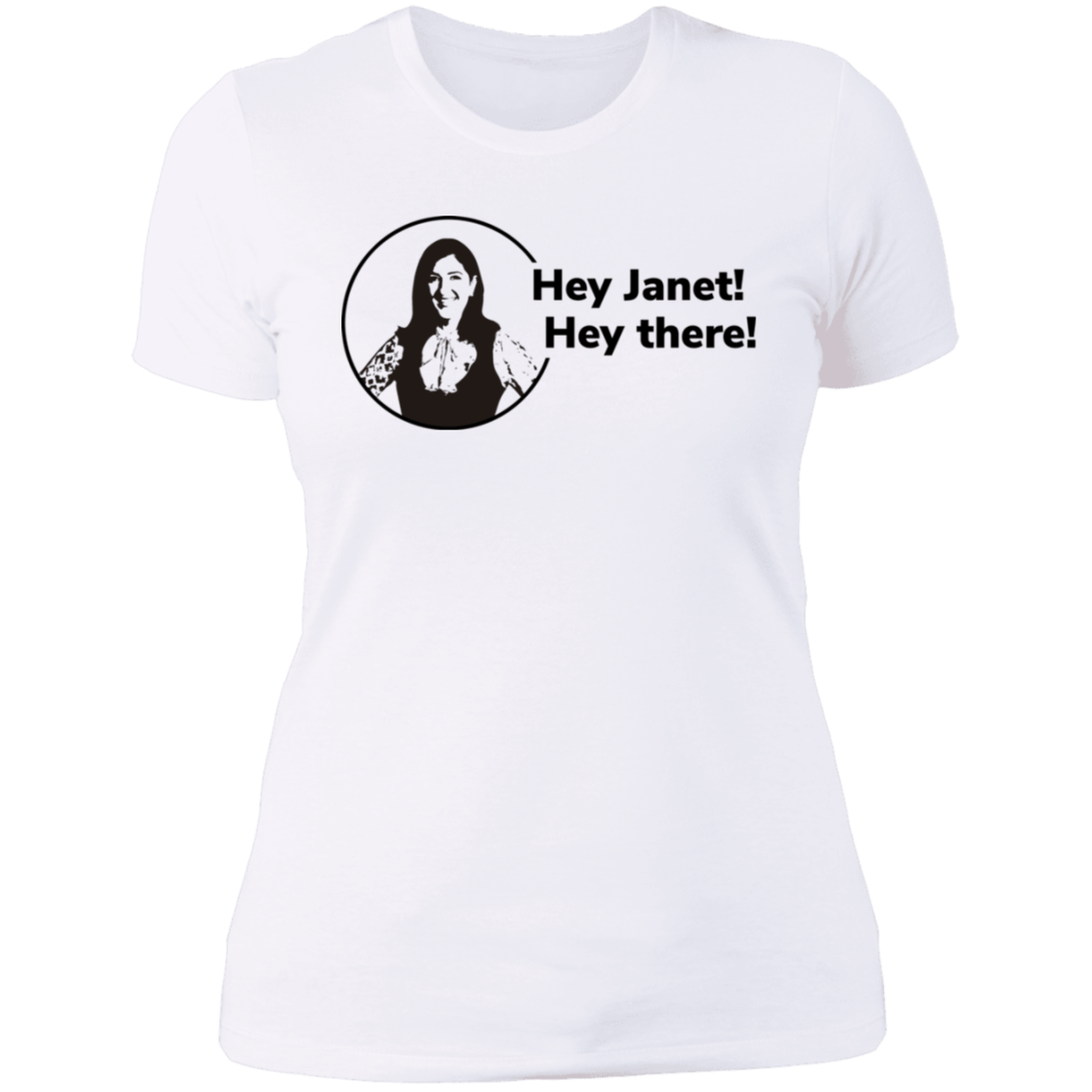 T-Shirts White / S Hey Janet Women's Premium T-Shirt