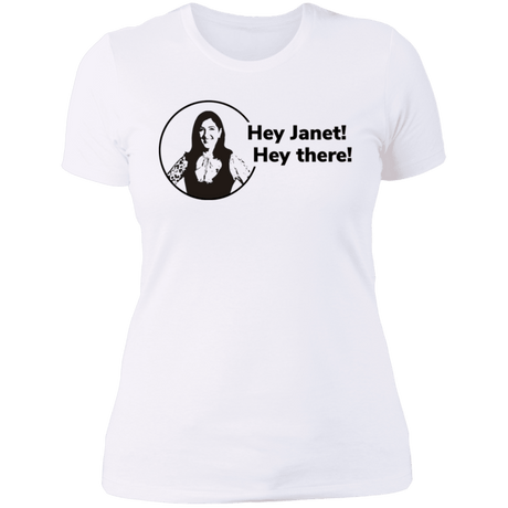 T-Shirts White / S Hey Janet Women's Premium T-Shirt