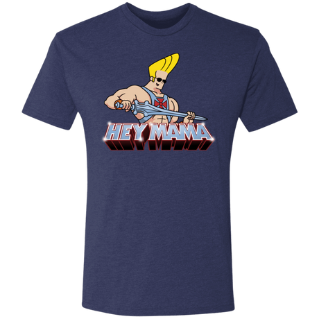 T-Shirts Vintage Navy / S Hey Mama Men's Triblend T-Shirt