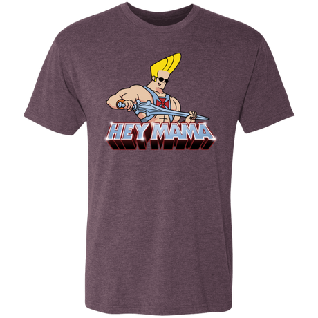 T-Shirts Vintage Purple / S Hey Mama Men's Triblend T-Shirt