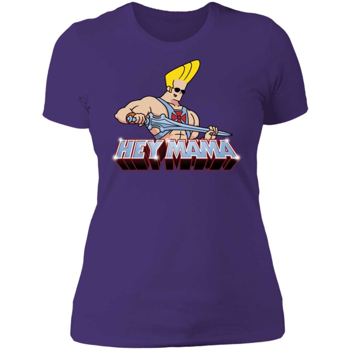 T-Shirts Purple Rush/ / S Hey Mama Women's Premium T-Shirt